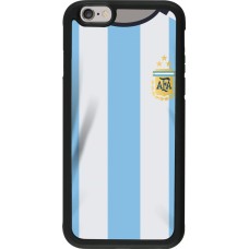 iPhone 6/6s Case Hülle - Silikon schwarz Argentinien 2022 personalisierbares Fussballtrikot