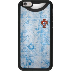 iPhone 6/6s Case Hülle - Silikon schwarz Portugal Away personalisierbares Fussballtrikot