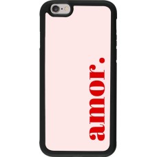 iPhone 6/6s Case Hülle - Silikon schwarz Valentine 2024 amor