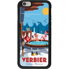 iPhone 6/6s Case Hülle - Silikon schwarz Verbier Mountain Jacuzzi