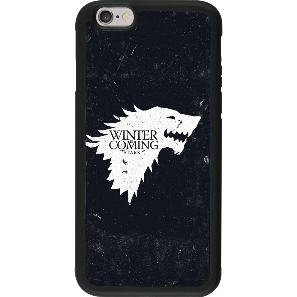 iPhone 6/6s Case Hülle - Silikon schwarz Winter is coming Stark