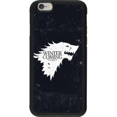 iPhone 6/6s Case Hülle - Silikon schwarz Winter is coming Stark