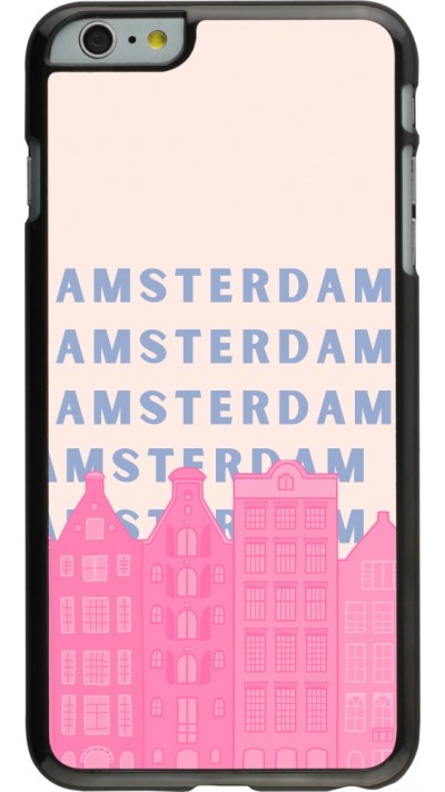 iPhone 6 Plus / 6s Plus Case Hülle - Amsterdam Pink Print