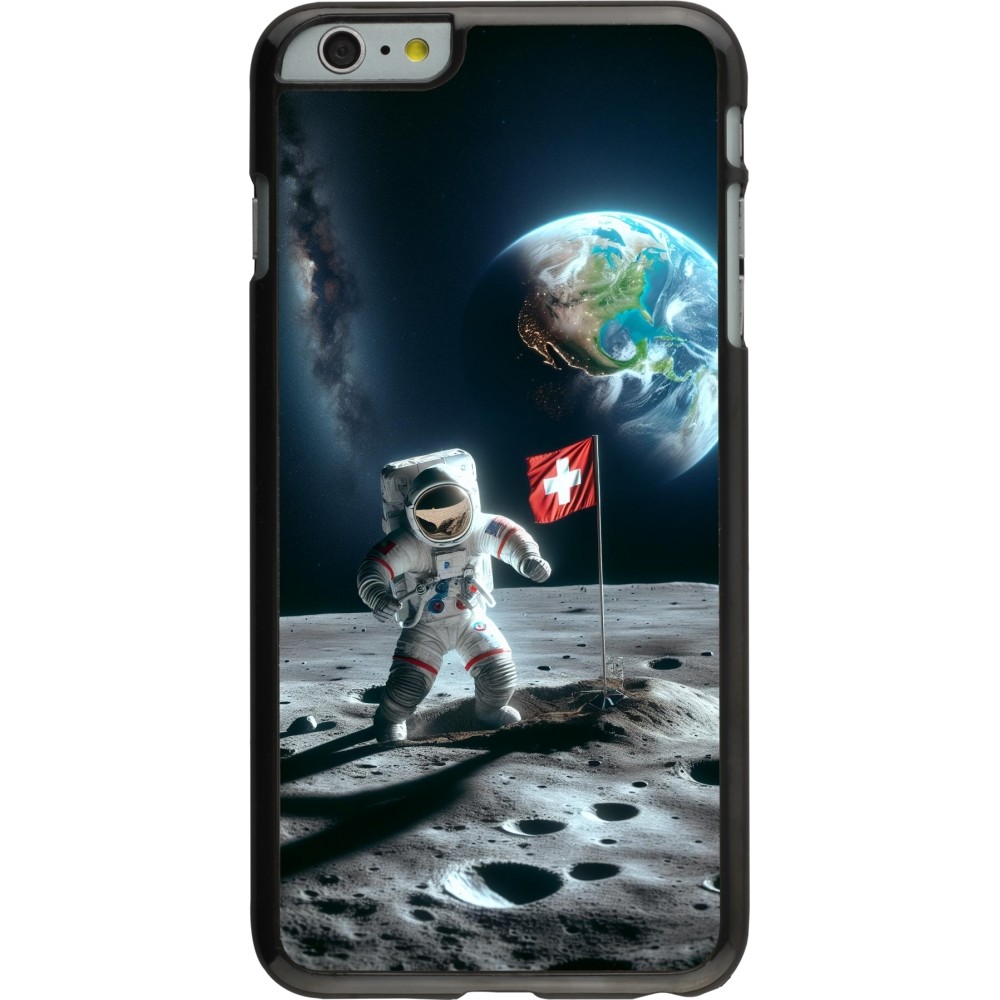 iPhone 6 Plus / 6s Plus Case Hülle - Astro Schweiz auf dem Mond