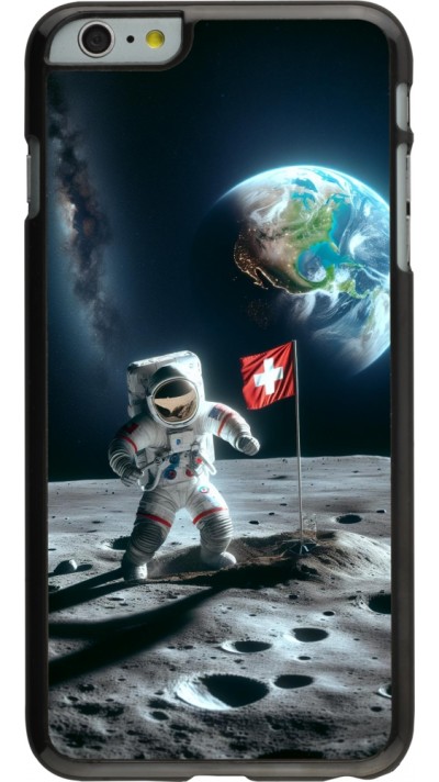 iPhone 6 Plus / 6s Plus Case Hülle - Astro Schweiz auf dem Mond