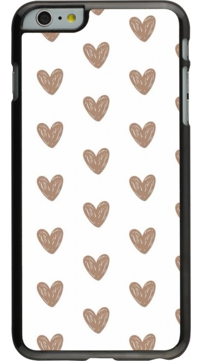 iPhone 6 Plus / 6s Plus Case Hülle - Autumn 2024 brown hearts