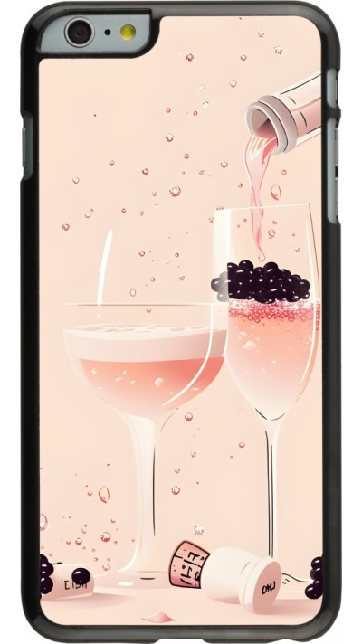 iPhone 6 Plus / 6s Plus Case Hülle - Champagne Pouring Pink