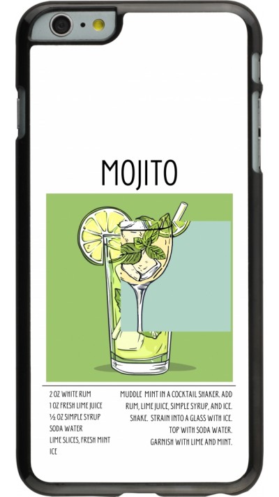 iPhone 6 Plus / 6s Plus Case Hülle - Cocktail Rezept Mojito