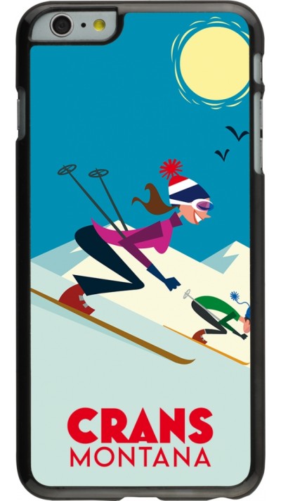 iPhone 6 Plus / 6s Plus Case Hülle - Crans-Montana Ski Downhill