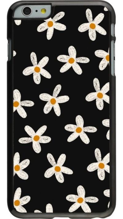 iPhone 6 Plus / 6s Plus Case Hülle - Easter 2024 white on black flower