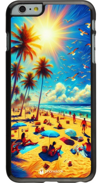 iPhone 6 Plus / 6s Plus Case Hülle - Sommer Paradies Farbe