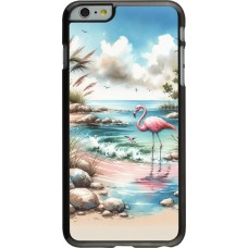 iPhone 6 Plus / 6s Plus Case Hülle - Flamingo Aquarell