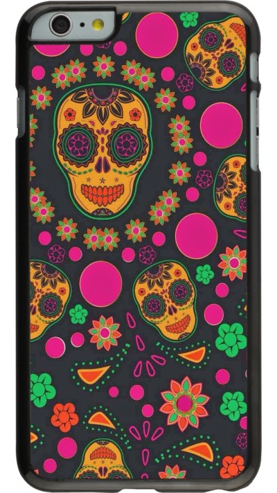 iPhone 6 Plus / 6s Plus Case Hülle - Halloween 22 colorful mexican skulls