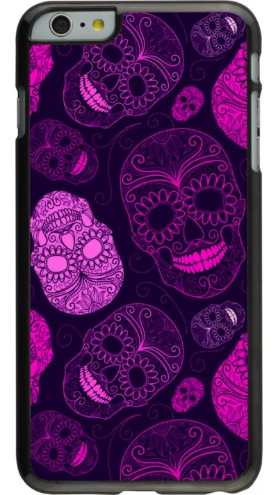 iPhone 6 Plus / 6s Plus Case Hülle - Halloween 2023 pink skulls