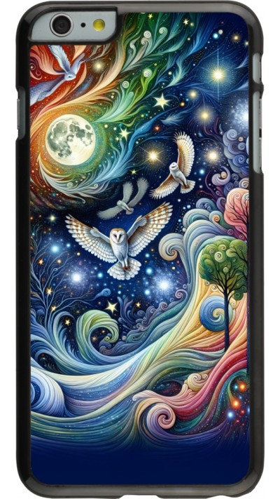 iPhone 6 Plus / 6s Plus Case Hülle - Fliegender Blumen-Eule