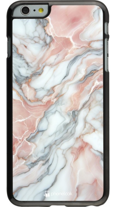 iPhone 6 Plus / 6s Plus Case Hülle - Rosa Leuchtender Marmor