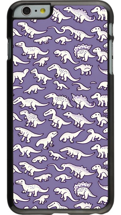 iPhone 6 Plus / 6s Plus Case Hülle - Mini-Dino-Muster violett