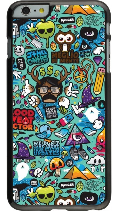 iPhone 6 Plus / 6s Plus Case Hülle - Mixed Cartoons Turquoise