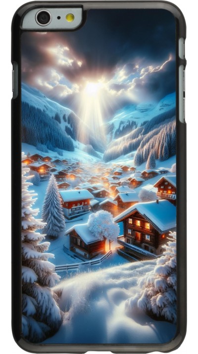 iPhone 6 Plus / 6s Plus Case Hülle - Berg Schnee Licht