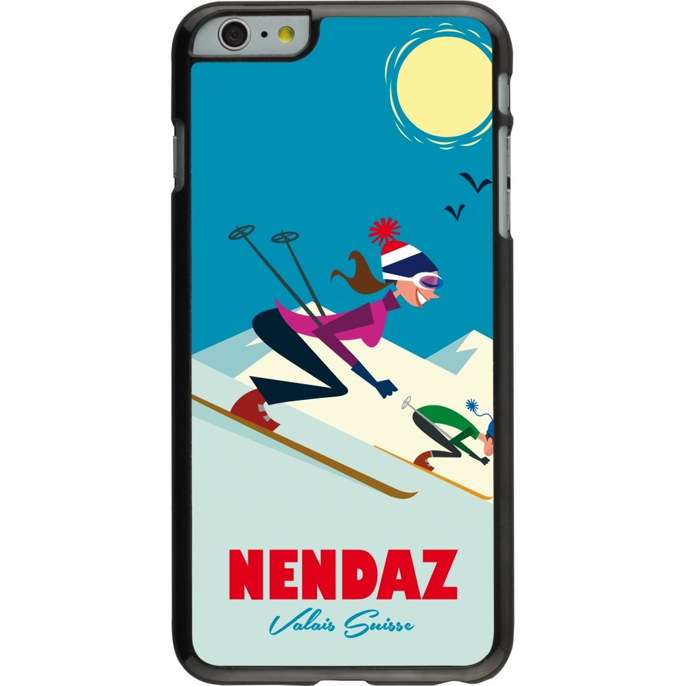 iPhone 6 Plus / 6s Plus Case Hülle - Nendaz Ski Downhill