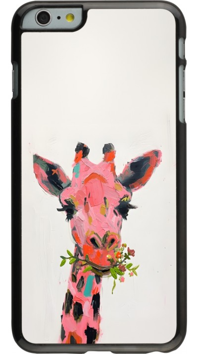 iPhone 6 Plus / 6s Plus Case Hülle - Pink Girafe Paint