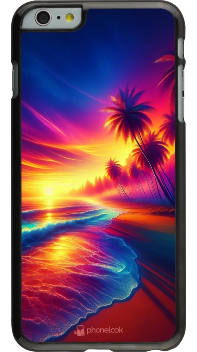 iPhone 6 Plus / 6s Plus Case Hülle - Strand Sonnenuntergang auffällig