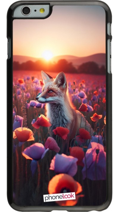 iPhone 6 Plus / 6s Plus Case Hülle - Purpurroter Fuchs bei Dammerung