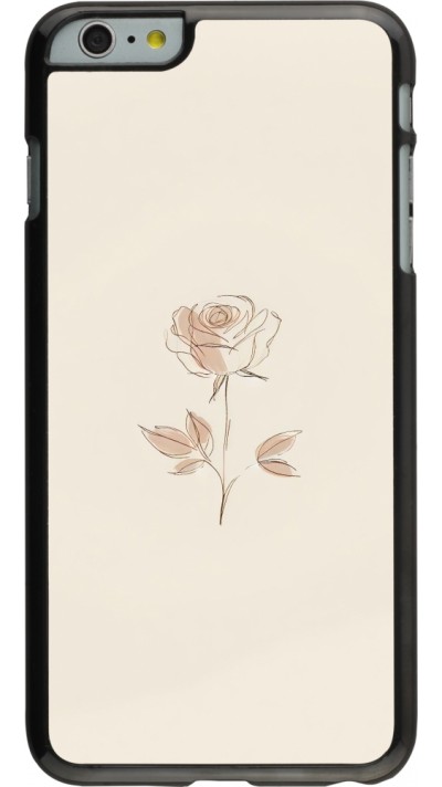 iPhone 6 Plus / 6s Plus Case Hülle - Rosa Sand Minimalistisch