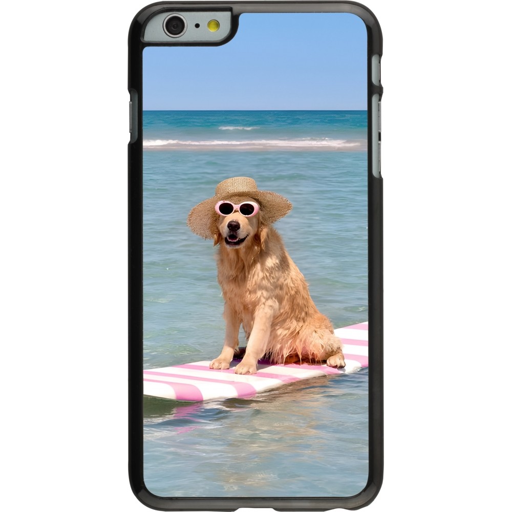 iPhone 6 Plus / 6s Plus Case Hülle - Summer Dog on Paddle