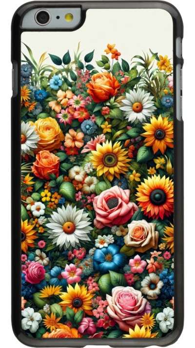 iPhone 6 Plus / 6s Plus Case Hülle - Sommer Blumenmuster