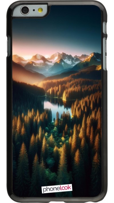 iPhone 6 Plus / 6s Plus Case Hülle - Sonnenuntergang Waldsee