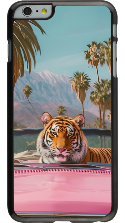 iPhone 6 Plus / 6s Plus Case Hülle - Tiger Auto rosa