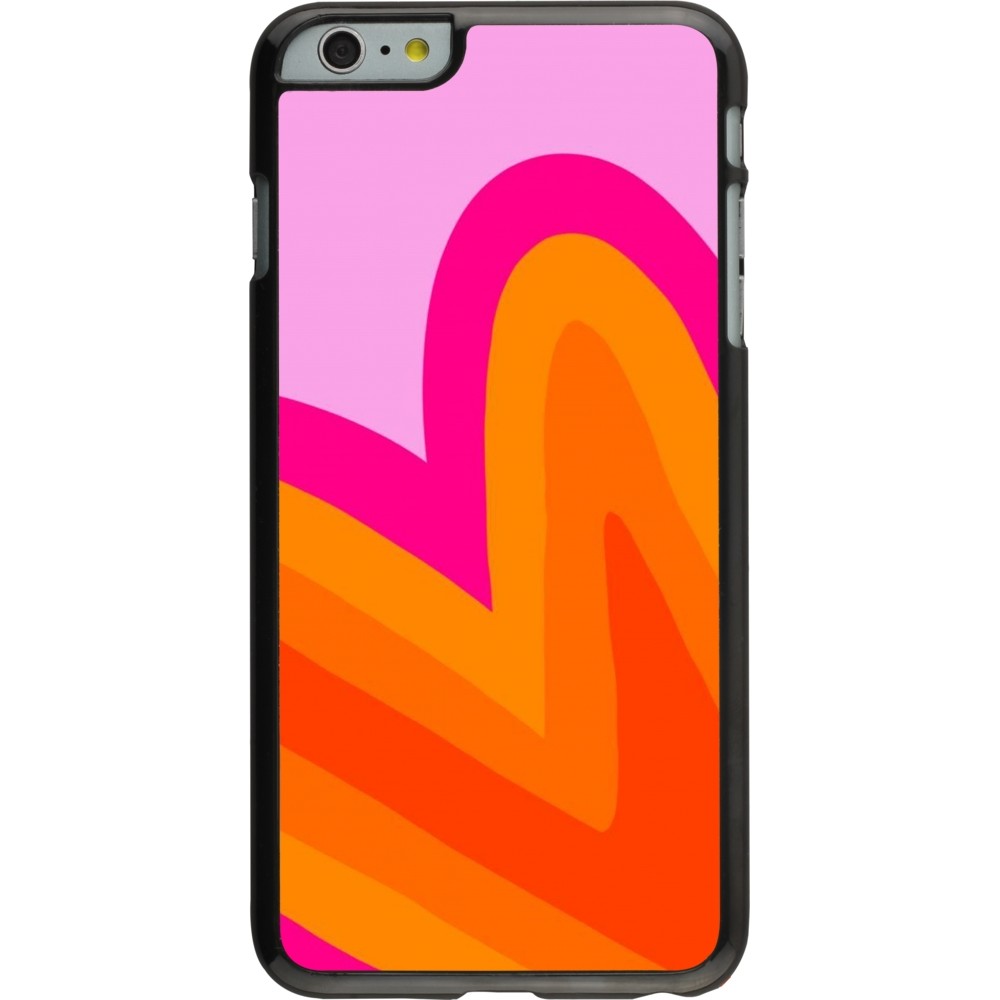 iPhone 6 Plus / 6s Plus Case Hülle - Valentine 2024 heart gradient