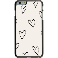 iPhone 6 Plus / 6s Plus Case Hülle - Valentine 2023 minimalist hearts