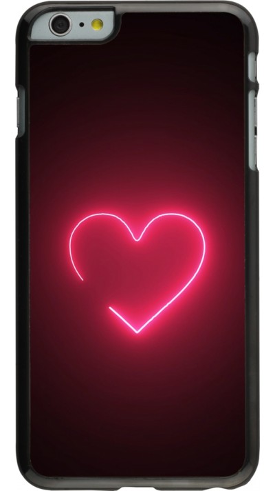 iPhone 6 Plus / 6s Plus Case Hülle - Valentine 2023 single neon heart