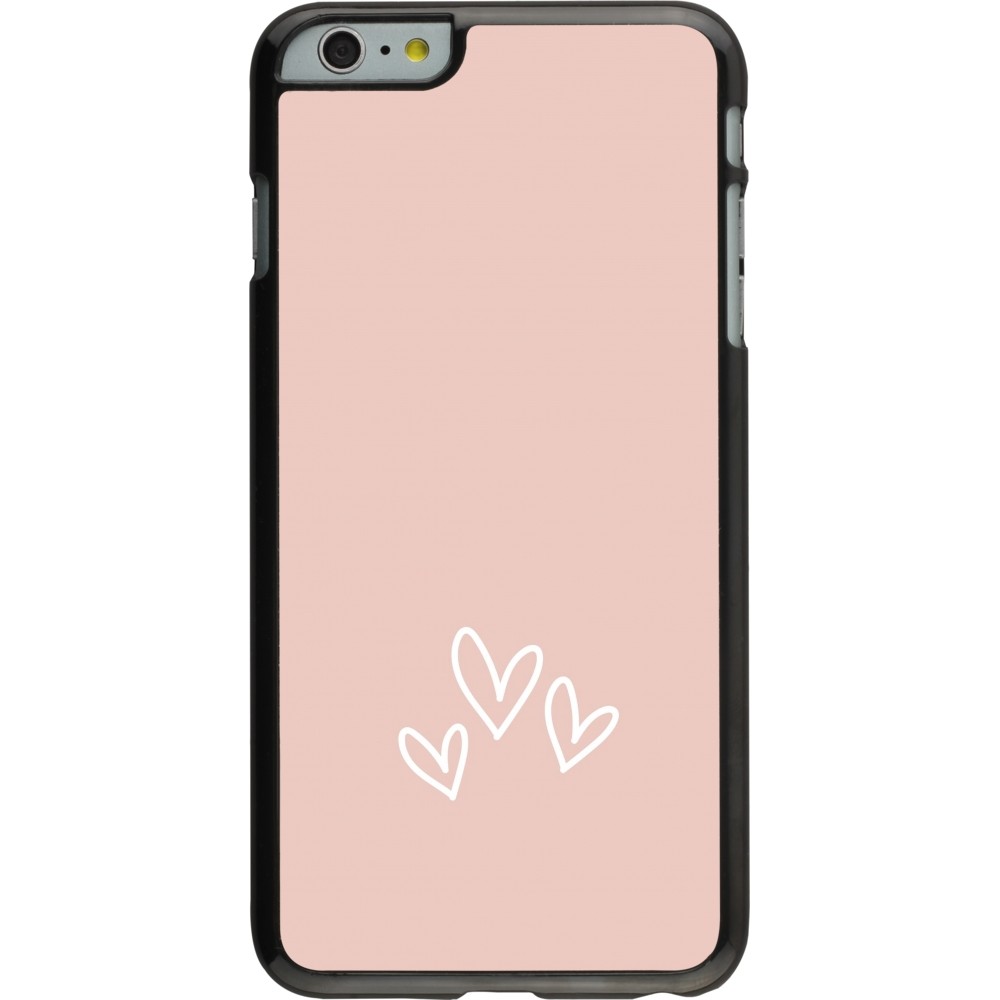 iPhone 6 Plus / 6s Plus Case Hülle - Valentine 2023 three minimalist hearts