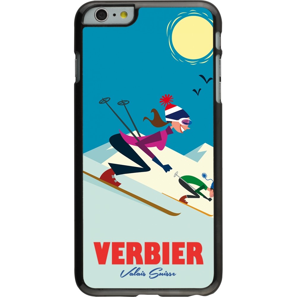 iPhone 6 Plus / 6s Plus Case Hülle - Verbier Ski Downhill