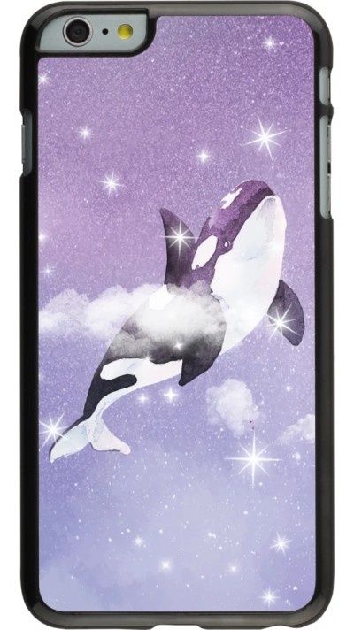 Hülle iPhone 6 Plus / 6s Plus - Whale in sparking stars