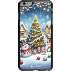 iPhone 6 Plus / 6s Plus Case Hülle - Weihnachten 2023 Schneemann und Tannenbaum