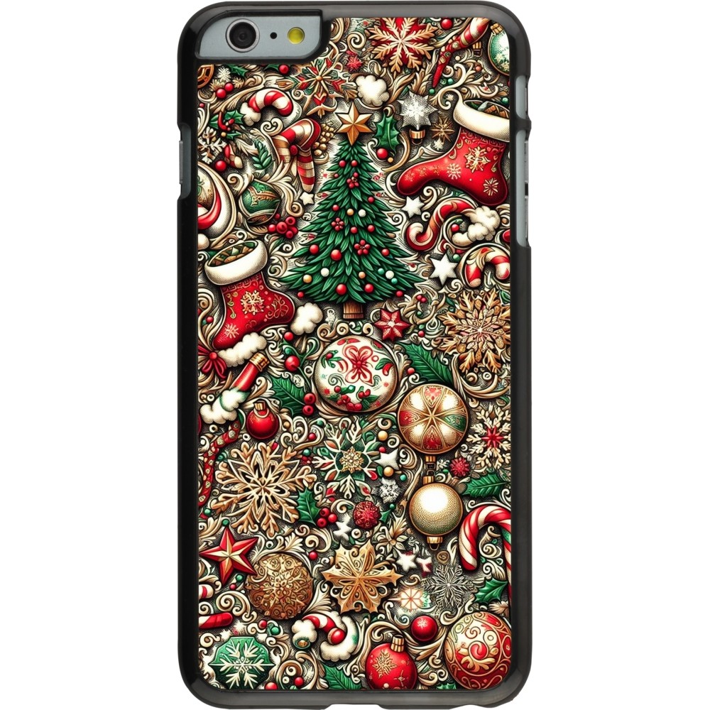 iPhone 6 Plus / 6s Plus Case Hülle - Weihnachten 2023 Mikromuster