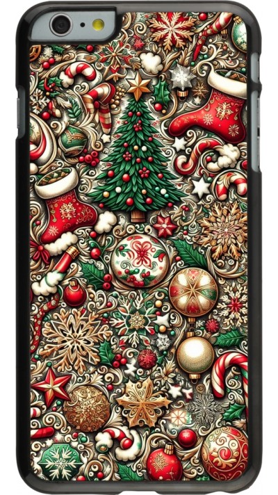 iPhone 6 Plus / 6s Plus Case Hülle - Weihnachten 2023 Mikromuster