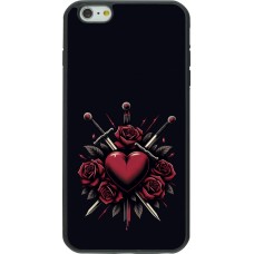 iPhone 6 Plus / 6s Plus Case Hülle - Silikon schwarz Valentine 2024 gothic love