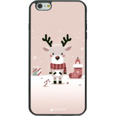 iPhone 6 Plus / 6s Plus Case Hülle - Silikon schwarz Weihnachten 2023 Choupinette Rentier