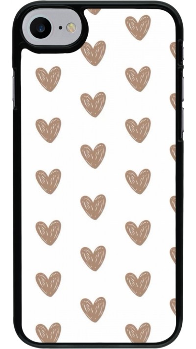 iPhone 7 / 8 / SE (2020, 2022) Case Hülle - Autumn 2024 brown hearts