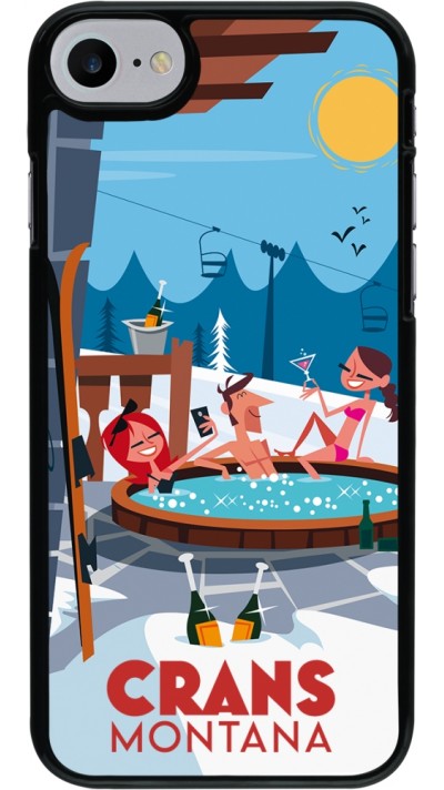 iPhone 7 / 8 / SE (2020, 2022) Case Hülle - Crans-Montana Mountain Jacuzzi