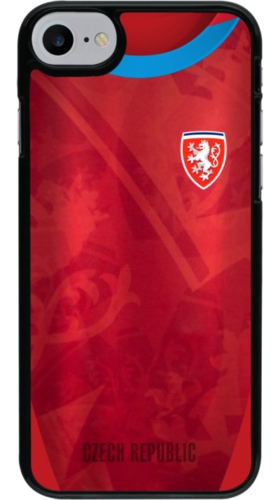Coque iPhone 7 / 8 / SE (2020, 2022) - Maillot de football République Tchèque personnalisable