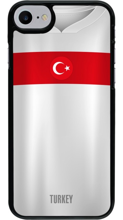 Coque iPhone 7 / 8 / SE (2020, 2022) - Maillot de football Turquie personnalisable