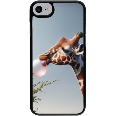 iPhone 7 / 8 / SE (2020, 2022) Case Hülle - Giraffe mit Blase