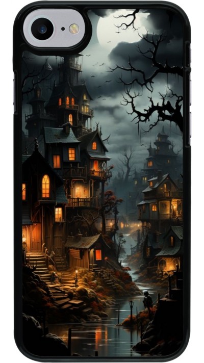 iPhone 7 / 8 / SE (2020, 2022) Case Hülle - Halloween 2024 scary town