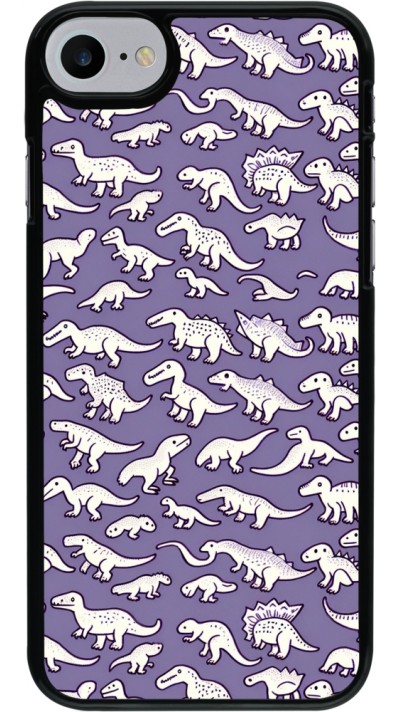 iPhone 7 / 8 / SE (2020, 2022) Case Hülle - Mini-Dino-Muster violett